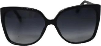 Gucci Pre-owned Klassieke Vierkante Zonnebril - Dames - Vintage Accessoires - Zwart - ONE Size - Leer - Vintage