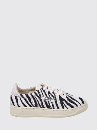 Autry Medalist Easeknit Crochet Knit Sneakers with Zebra Print