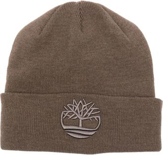 Timberland Knit Logo Beanie - Heren - Hoeden - Groen - ONE Size - Polyester - Accessoires