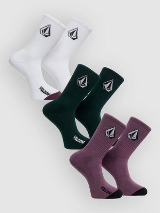 Volcom Full Stone Mix 3Pk Calze fantasia