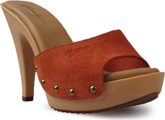 Candie's Viviana Platform Sandal in Orange at Nordstrom, Size 11
