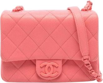 Chanel Pre-owned Mini Matelasse Grained Calf Shoulder Bag - - Pre-owned - Donna - Rosa - ONE SIZE