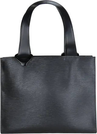 Louis Vuitton Black Noir Epi Leather Tote Bag (Pre-Owned)