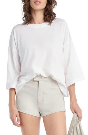 Favorite Daughter The Over It Organic Cotton Tee in White at Nordstrom, Size X-Small