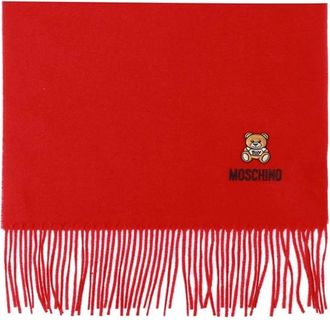 Moschino Bufanda de color liso - Accessories - Mujer - Rojo - ONE SIZE