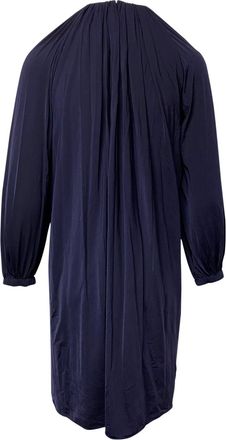 Calvin Klein Longsleeve Shift Dress in Navy Blue in Polyamide