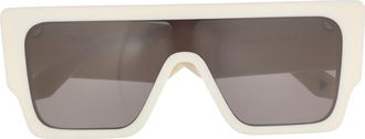 Off-white Marion 133mm Shield Sunglasses in White Dark Grey at Nordstrom Rack