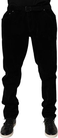 Dolce & Gabbana Black Cotton Slim Fit Denim Trouser Mens Jeans