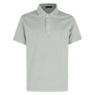 Fay Polo Shirts, male, Green, Size: XL Classic Polo