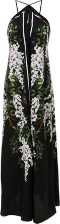 Lenny Niemeyer Glicinia silk halterneck maxi dress - Black