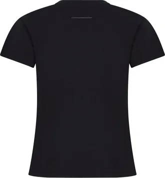 Maison Margiela Womens T-Shirt Numeric Cotton Black T-Shirts & Jerseys