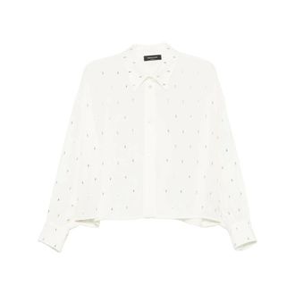 Fabiana Filippi Shirts, female, Beige, Size: XS Sequin-embellished Shirt
