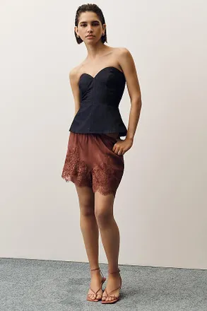 Mare Mare Denim Bustier Top