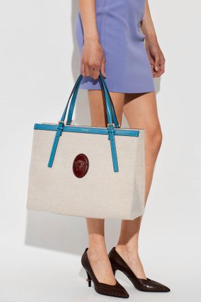 Versace Riviere Large Bag, Womens, Cream