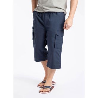 Weird Fish Summersville Cargo 3/4 Length Shorts in Navy at Nordstrom, Size 32 X 10