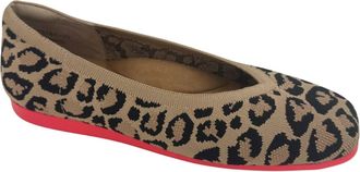 Ros Hommerson Womens Niki Flat In Leopard