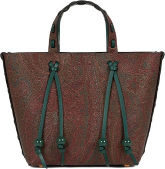 Etro Borsa tote con stampa paisley - Marrone