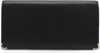 Cartier Pre-owned Wallets, female, Black, Size: ONE SIZE Pre-owned Vintage Leather Wallet