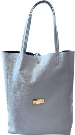 Baldinini Blue Cowhide Clutch Womens Bag