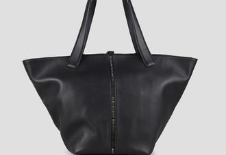 Alexander Smith Lauren Large shoulder bag in black tumbled leather