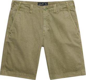 Superdry Chinoshorts SUPERDRY UTILITY CHINO SHORT, Damen, Gr. 28, N-Gr, oil gr&uuml;n, Web, Obermaterial: 98% Baumwolle, 2% Elasthan, unifarben, relaxed fit knielan