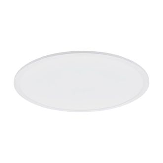 Loops 600mm Modern Sleek Ceiling Light White Slim Round Low Profile 36W LED 4000K