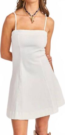 Sadie & Sage Clear Eyes Mini Dress In White