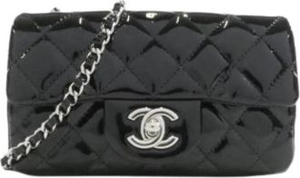 Chanel Pre-owned Vintage Schoudertas - Dames - Vintage Schoudertas - Zwart - ONE Size - Leer - Vintage