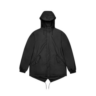 Rains Fishtail Jacket 18010 - Heren - Regenjassen - Zwart - S - Jassen