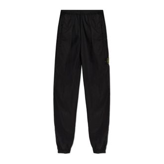 Stone Island Straight Trousers, male, Black, Size: W29 Logo Patch Trousers