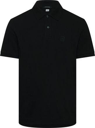 C.P. Company Mens Metropolis Series Polo Shirt in Black Cotton - Size X-Large