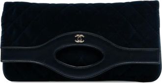 Chanel 2019 gewatteerde fluwelen 31 clutch - Blauw