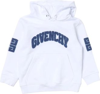 Givenchy Kids Sweatshirts, male, White, 6 Y, White Hoodie with Logo Detail