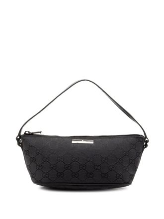 Gucci Borsa a spalla Boat in tela GG 2000-2015 - Nero