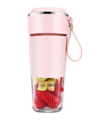 OEM Licuadora Port&aacute;til Con 6 Cuchillas, Funci&oacute;n Para Triturar Hielo Y Funci&oacute;n De Carga Usb, Color Rosa