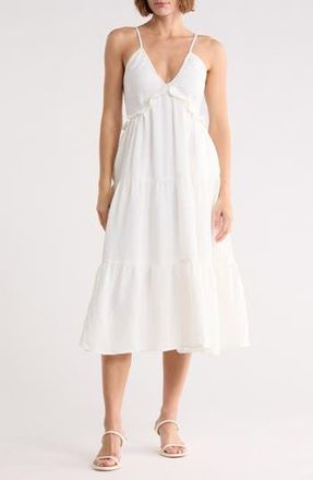 LBLC The Label Daisy Cotton Tiered Sundress in Ivory at Nordstrom Rack, Size X-Small