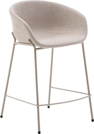 K Home Design Barstuhl Serena Sitzhöhe 65 cm - Chenille Beige