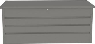 VENTE-UNIQUE.COM Ba&uacute;l de jard&iacute;n acero gris