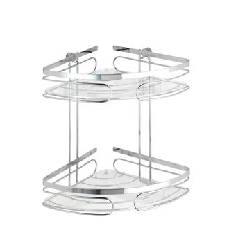 WENKO Rinconera Doble Wenko Premium De Acero Inoxidable, 2 Niveles
