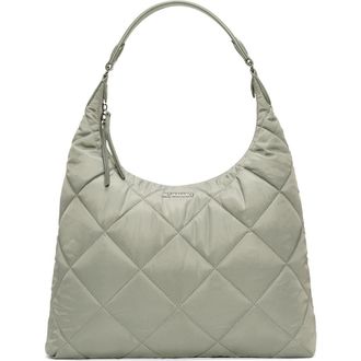 MZ Wallace Madison Quilted Nylon Shoulder Bag in Agave Green at Nordstrom