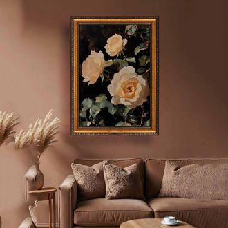 Dmora Cuadro Nasafano, Estructura De Tela, Madera Nobilitada, Estructura De Madera Nobilitada, 40x60h Cm Multicolor