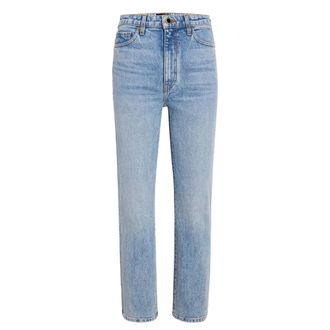 Khaite Straight Jeans, female, Blue, Size: W31 Abigail Stretch Jean