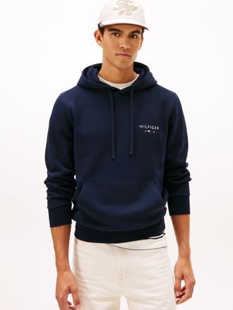 Tommy Hilfiger Hoodie TOMMY HILFIGER BRAND LOVE SMALL HILFIGER, Herren, Gr. XL, desert sky, Sweatware, Obermaterial: 77% Baumwolle, 23% Polyester, normal normal, Rip