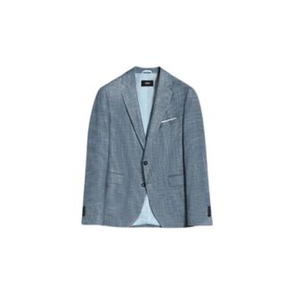 Cinque Cinque, Heren, Jassen, Blauw, Maat: L Leer