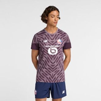 New Balance LOSC Lille Mens New Balance Match Jersey in Purple Polyester, size X-Large