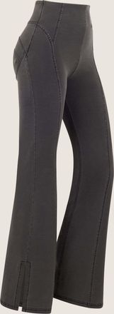 Freddy Leggings FREDDY Leggings WRUP29HF419, Damen, Gr. XL, EURO, grau (medium grau denim, schwarz seams), Obermaterial: 84% Baumwolle CO. 16% Elasthan EL., 