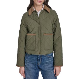 Levi's Quilted Barn Jacket in Olive at Nordstrom, Size X-Small
