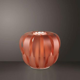 Linea Zero L&aacute;mpara De Mesa Cobre En Metal Blanco Cm. 42x33h