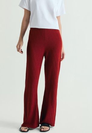 Scalpers Set Pointelle Knit Pant in Red at Nordstrom, Size X-Large
