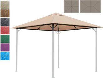Quick Star Quick-star - Ersatzdach 250g Garten Pavillon 3x3m Taupe / Beigegrau Ral 7006 Antik Pavillondach Ersatzbezug